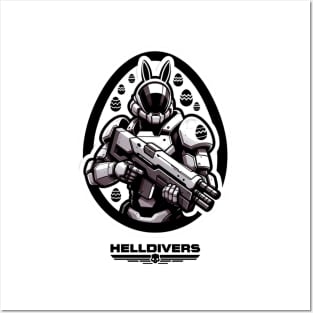 HELLDIVERS VS EASTER DIVERS Posters and Art